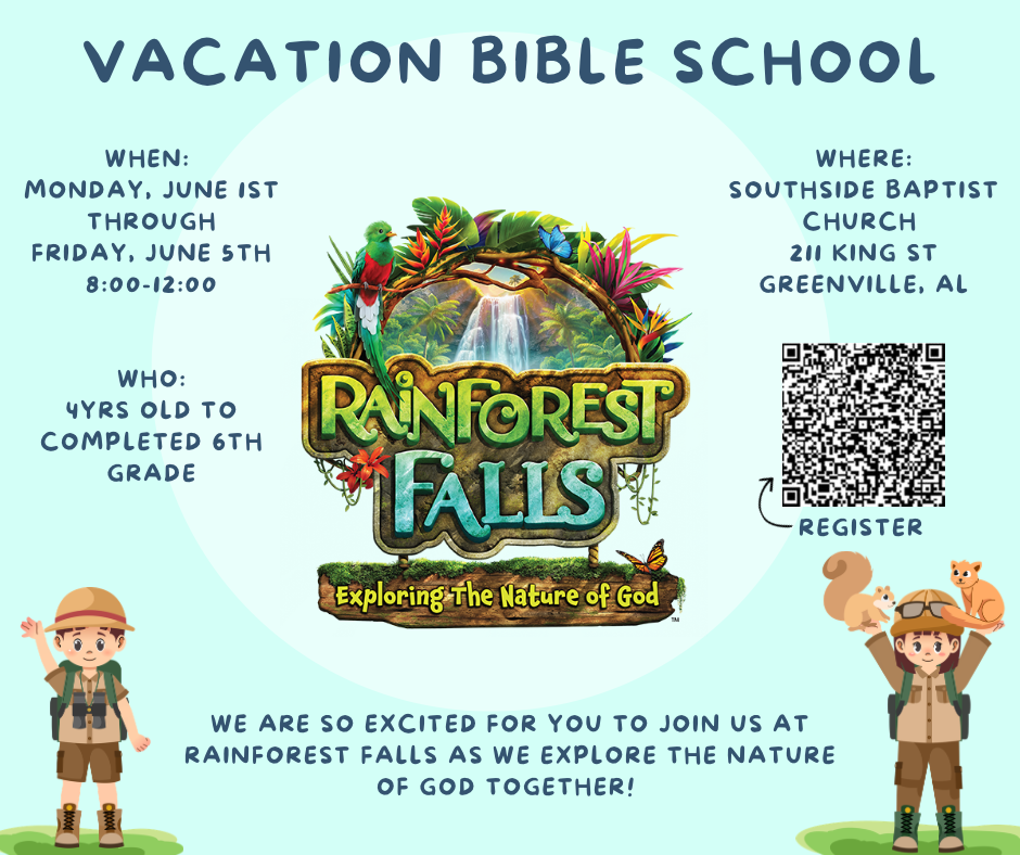 VBS at Southside Baptist Church in Greenville, AL